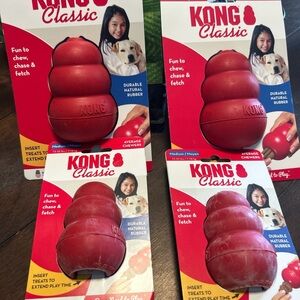 KONG Classic Durable Red Toy Dog